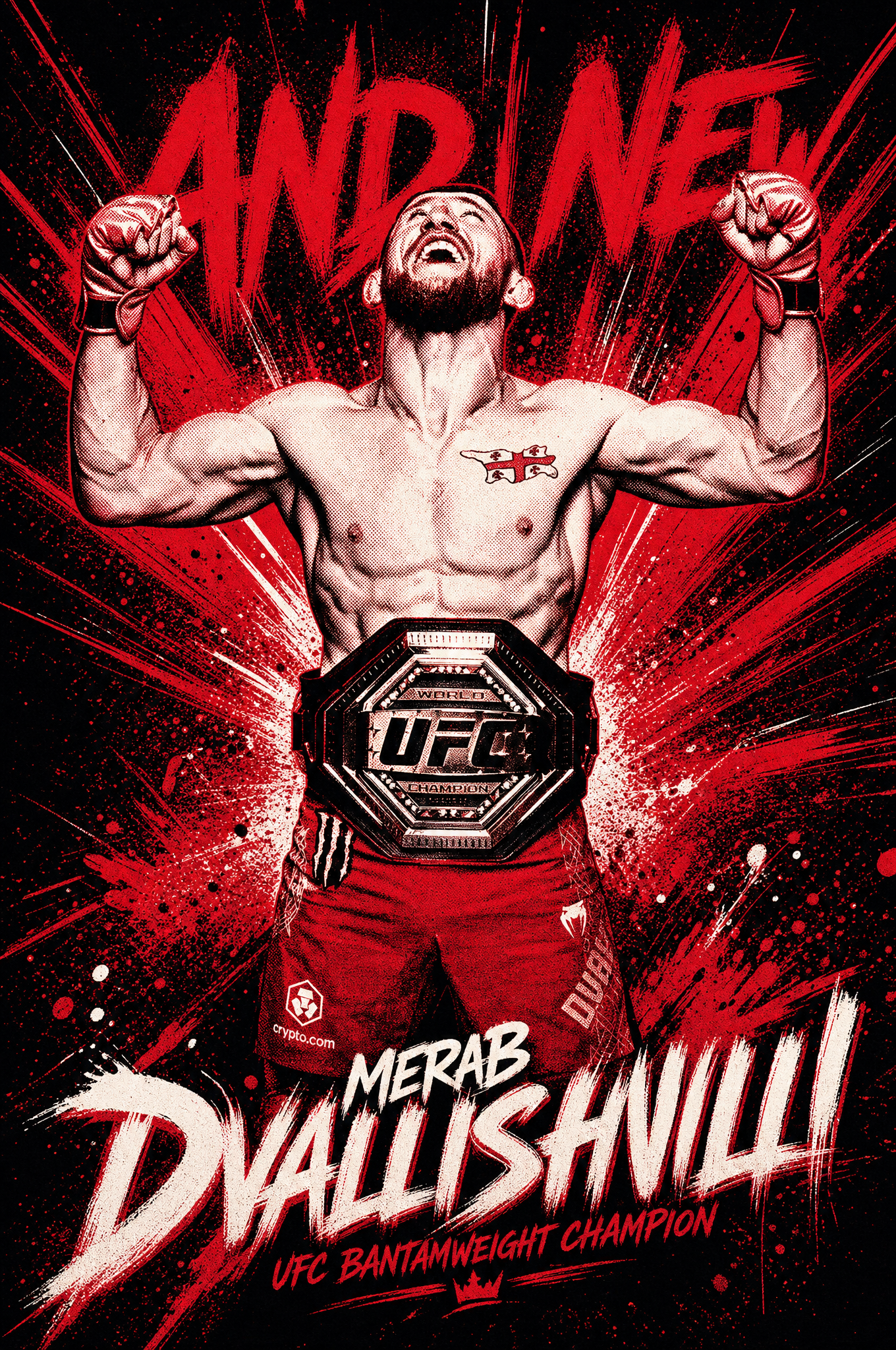 Merab Dvalishvili — AND NEW champion poster